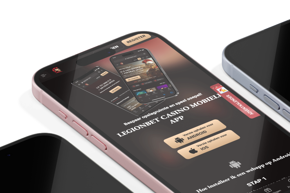 LegionBet Casino NL mobiele app